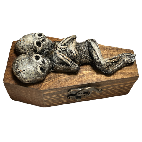 Conjoined Twin Corpse Coffin Trinket Box