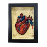 Framed Bleeding Anatomical Heart