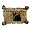 Vintage Serial Killer Newspaper with Magnets