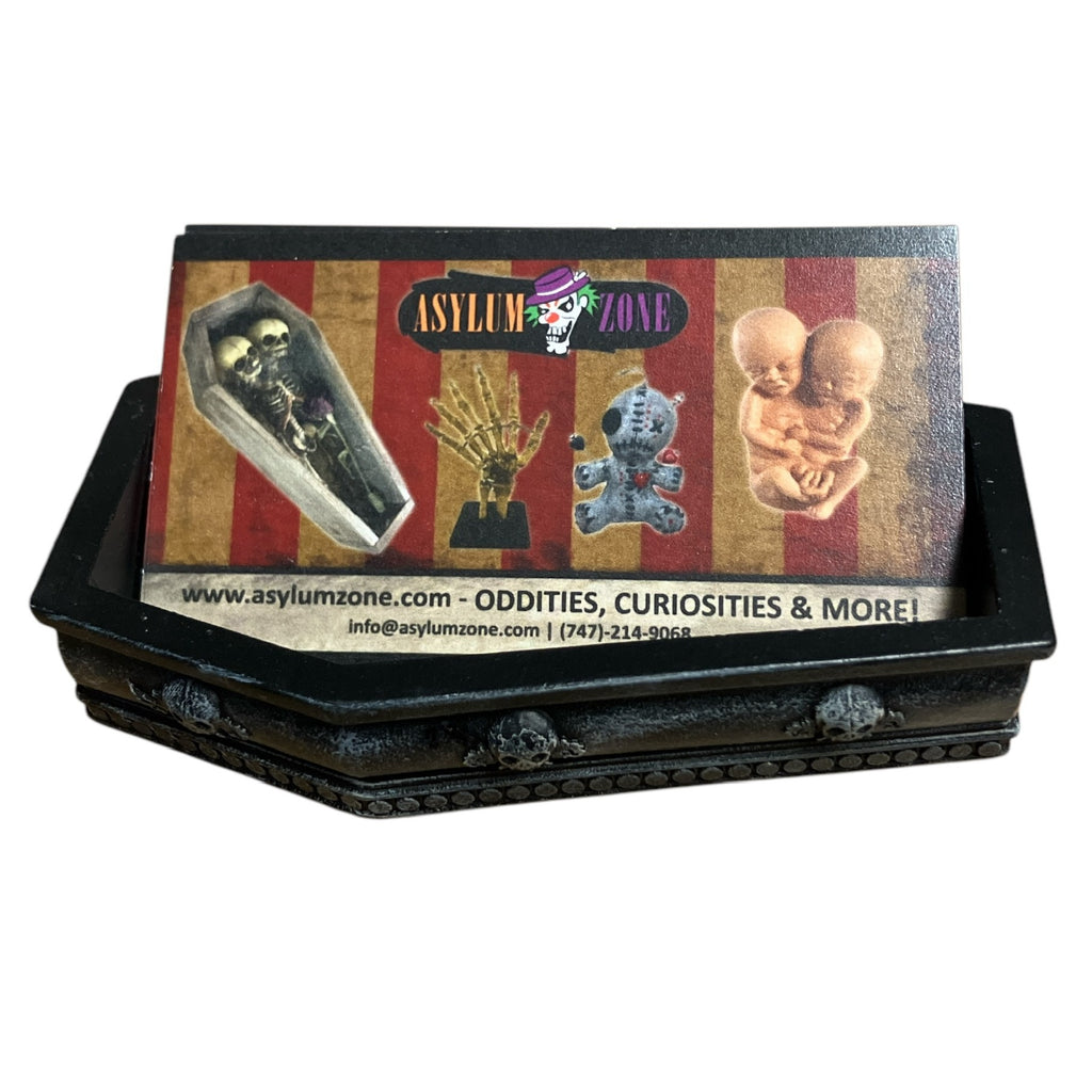 Gothic Black Coffin Business Card Holder