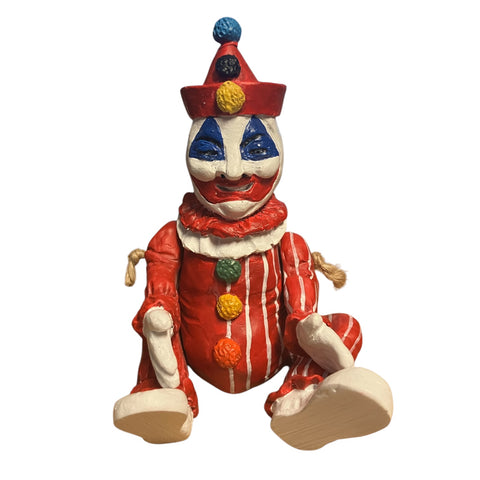Rustic Pogo Articulated Clown Doll