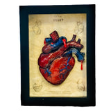 Framed Bleeding Anatomical Heart