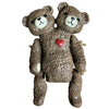 Rustic Articulated Siamese Bear Doll