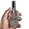 Single 120ml Glass Skull Spray Bottle