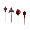 Red Voodoo Pin Set of 4