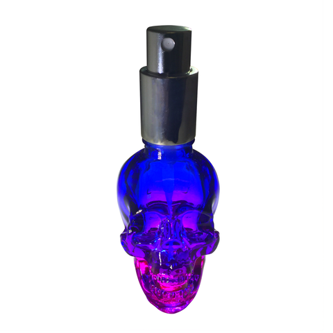 Single 60ml Glass Skull Spray Bottle