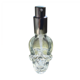 Single 30ml Glass Skull Spray Bottle