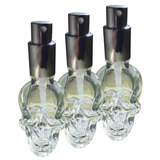 30ml Set of Glass Skull Spray Bottle